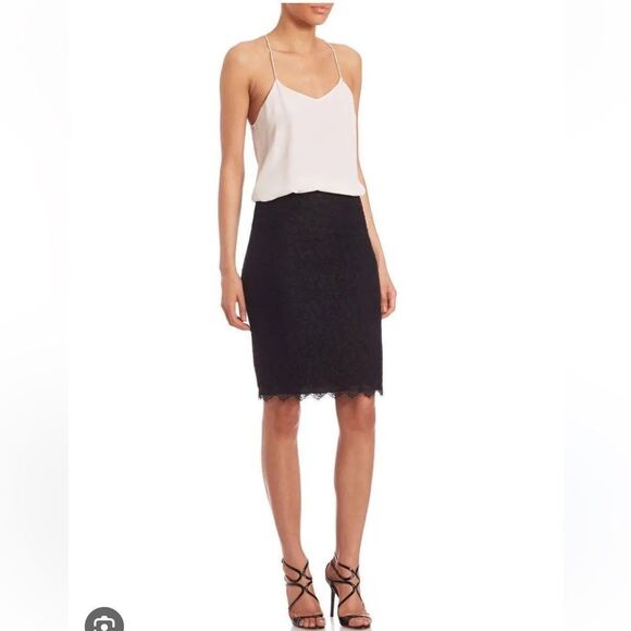 Diane Von Furstenberg Scotia Lace Pencil Skirt - Picture 3 of 6